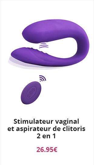 Stimulateur vaginal et aspirateur de clitoris 2 en 1

