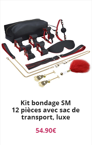 Kit bondage SM 12 pièces avec sac de transport, luxe