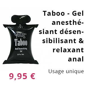 Taboo - Gel anesthésiant désensibilisant & relaxant anal